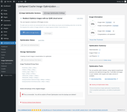 Page screenshot: LiteSpeed Cache &rarr; Image Optimization