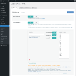 Page screenshot: LiteSpeed Cache &rarr; CDN