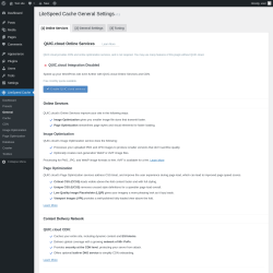 Page screenshot: LiteSpeed Cache → General