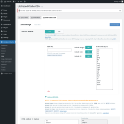 Page screenshot: LiteSpeed Cache → CDN → Other Static CDN