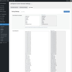 Page screenshot: LiteSpeed Cache → General → Tuning
