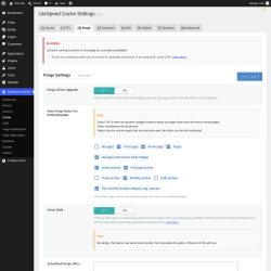Page screenshot: LiteSpeed Cache &rarr; Cache &rarr; Purge