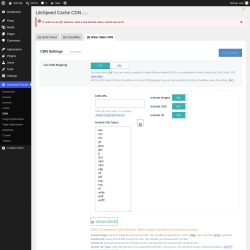 Page screenshot: LiteSpeed Cache &rarr; CDN &rarr; Other Static CDN