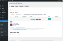 Page screenshot: LiteSpeed Cache &rarr; Crawler &rarr; Summary
