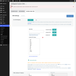 Page screenshot: LiteSpeed Cache &rarr; CDN &rarr; Other Static CDN