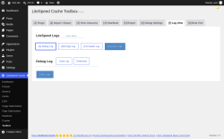 Page screenshot: LiteSpeed Cache &rarr; Toolbox &rarr; Log View