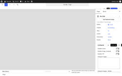 Page screenshot: Add Page &lsaquo; Test site &mdash; WordPress