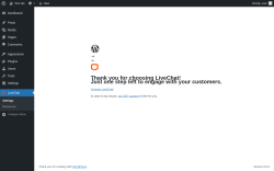 Page screenshot: Settings ‹ Test site — WordPress