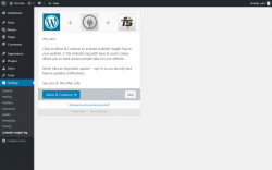 Page screenshot: Linkedin Insight Tags Settings ‹ Test site — WordPress