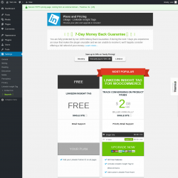 Page screenshot: Settings → Upgrade  ➤