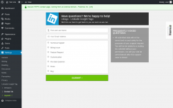 Page screenshot: Settings → Contact Us