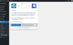 Page screenshot: Linkedin Insight Tags Settings ‹ Test site — WordPress