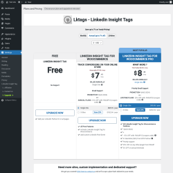 Page screenshot: Settings → Upgrade  ➤