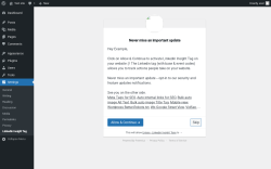 Page screenshot: Linkedin Insight Tags Settings ‹ Test site — WordPress