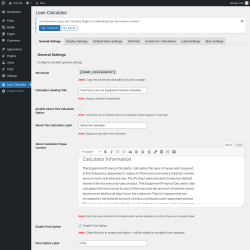 Page screenshot: Loan Calculator