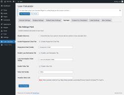 Page screenshot: Loan Calculator → Tab Field