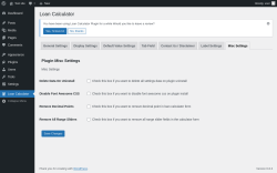 Page screenshot: Loan Calculator → Misc Settings