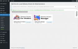 Page screenshot: Delivery Drivers &rarr; Add-Ons