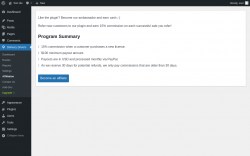 Page screenshot: Delivery Drivers &rarr; Affiliation
