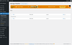 Page screenshot: Location Weather