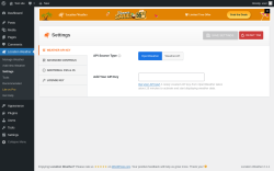 Page screenshot: Location Weather → Settings