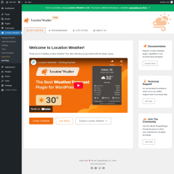 Page screenshot: Location Weather → Recommended