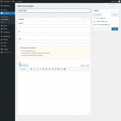 Page screenshot: Locations → Add location