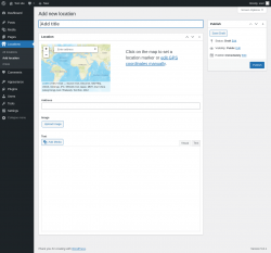 Page screenshot: Locations → Add location
