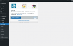Page screenshot: Locations and Areas ‹ Test site — WordPress