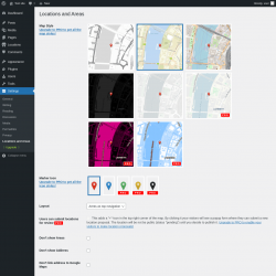 Page screenshot: Settings → Locations and Areas