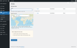 Page screenshot: Locations and Areas → Areas
