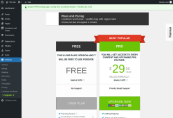 Page screenshot: Settings → Upgrade  ➤