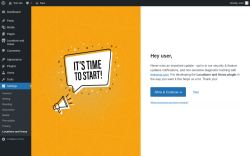 Page screenshot: Locations and Areas ‹ Test site — WordPress