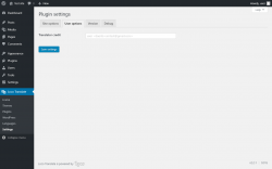 Page screenshot: Loco Translate &rarr; Settings &rarr; 
            User options 
        