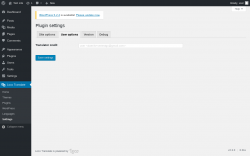 Page screenshot: Loco Translate &rarr; Settings &rarr; 
            User options 
        