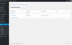 Page screenshot: Loco Translate &rarr; Plugins