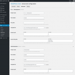 Page screenshot: Loco Translate &rarr; WordPress &rarr; 
            Advanced 
        