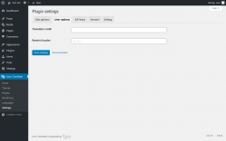 Page screenshot: Loco Translate &rarr; Settings &rarr; 
            User options 
        
