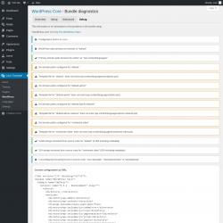 Page screenshot: Loco Translate &rarr; WordPress &rarr; 
            Debug 
        