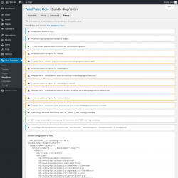 Page screenshot: Loco Translate &rarr; WordPress &rarr; 
            Debug 
        