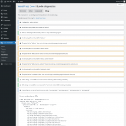 Page screenshot: Loco Translate &rarr; WordPress &rarr; 
            Debug 
        