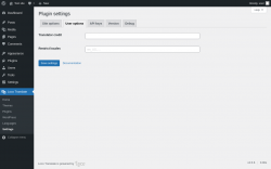 Page screenshot: Loco Translate &rarr; Settings &rarr; 
            User options 
        