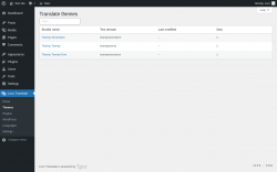 Page screenshot: Loco Translate &rarr; Themes