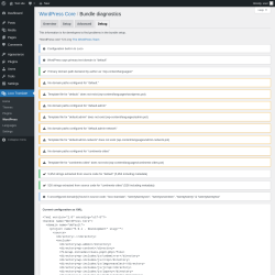 Page screenshot: Loco Translate &rarr; WordPress &rarr; 
            Debug 
        