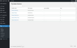 Page screenshot: Loco Translate &rarr; Themes