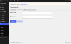 Page screenshot: Loco Translate &rarr; Settings &rarr; 
            User options 
        