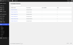 Page screenshot: Loco Translate &rarr; Themes