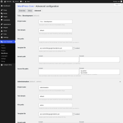 Page screenshot: Loco Translate &rarr; WordPress &rarr; 
            Advanced 
        