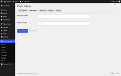 Page screenshot: Loco Translate &rarr; Settings &rarr; 
            User options 
        