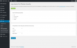 Page screenshot: Tools → ITSec Log Cleaner